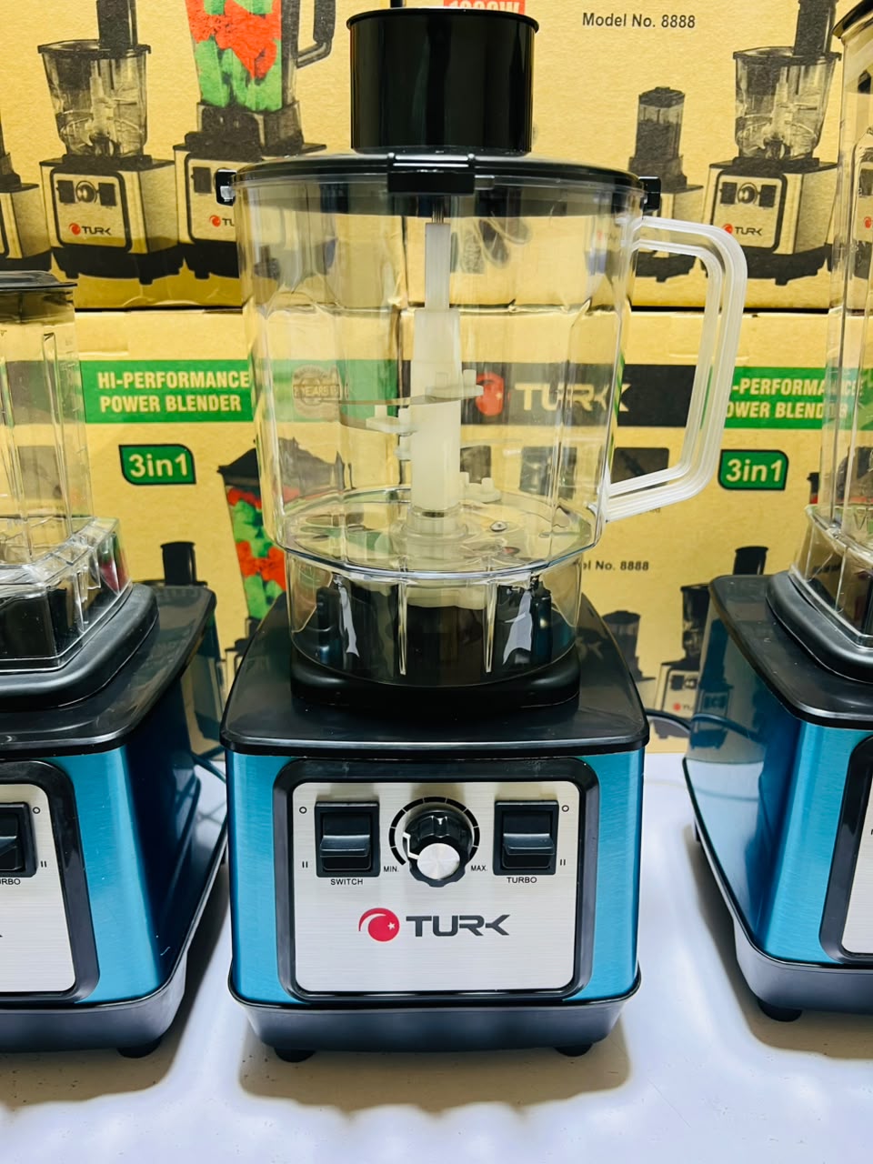 TURK  3 in 1 Multifunctional Blender Commercial Heavy Duty Blender 1000W High Performance Power Blender 2.5L Jug 2.0 litr Chopper and 700ml Grinder for Kitchen