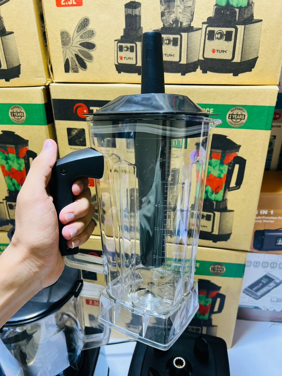 TURK  3 in 1 Multifunctional Blender Commercial Heavy Duty Blender 1000W High Performance Power Blender 2.5L Jug 2.0 litr Chopper and 700ml Grinder for Kitchen