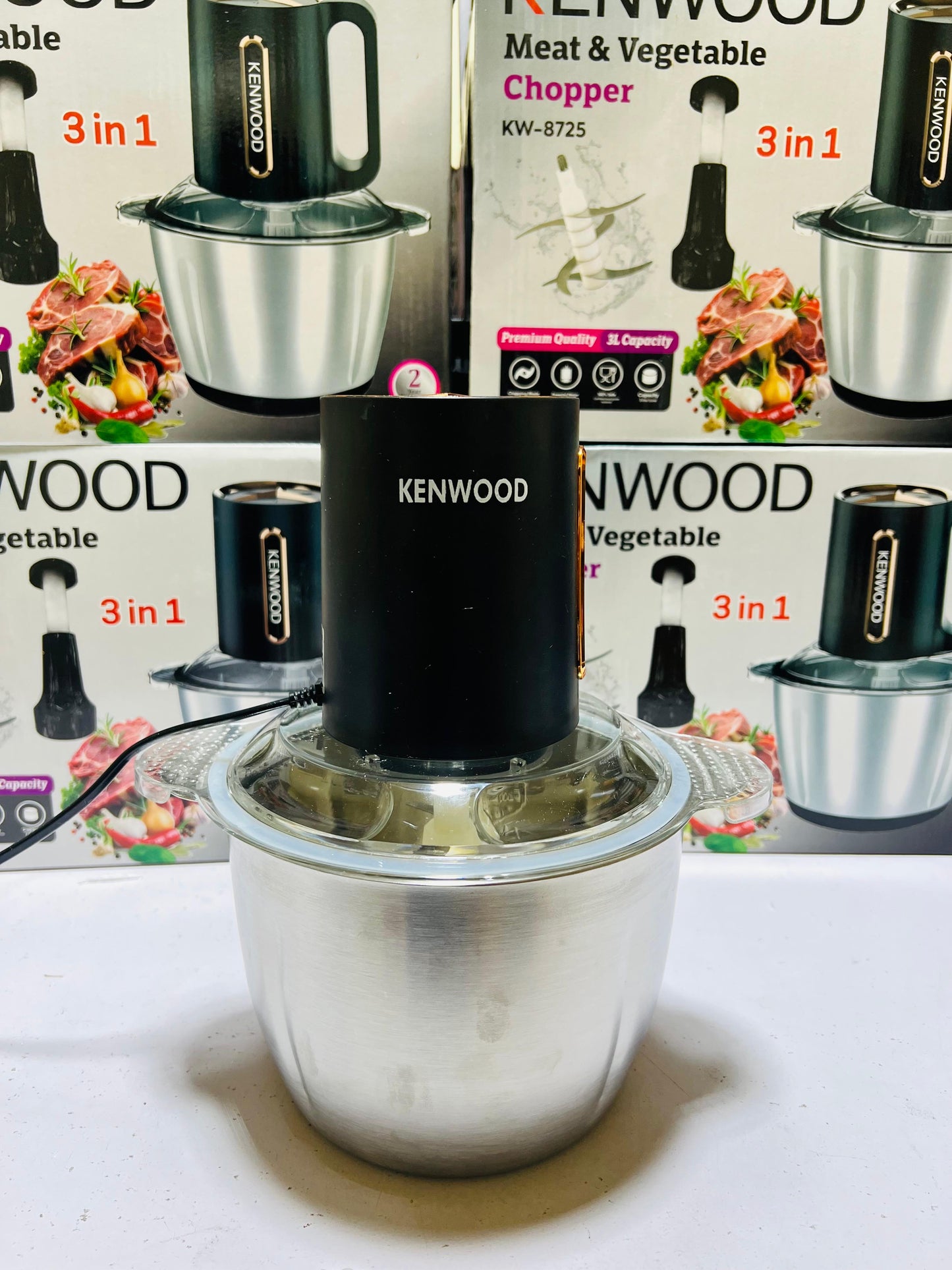Kenwood 3 in 1 Meat and Vegetable Chopper KW-8725 Capacity: 3L