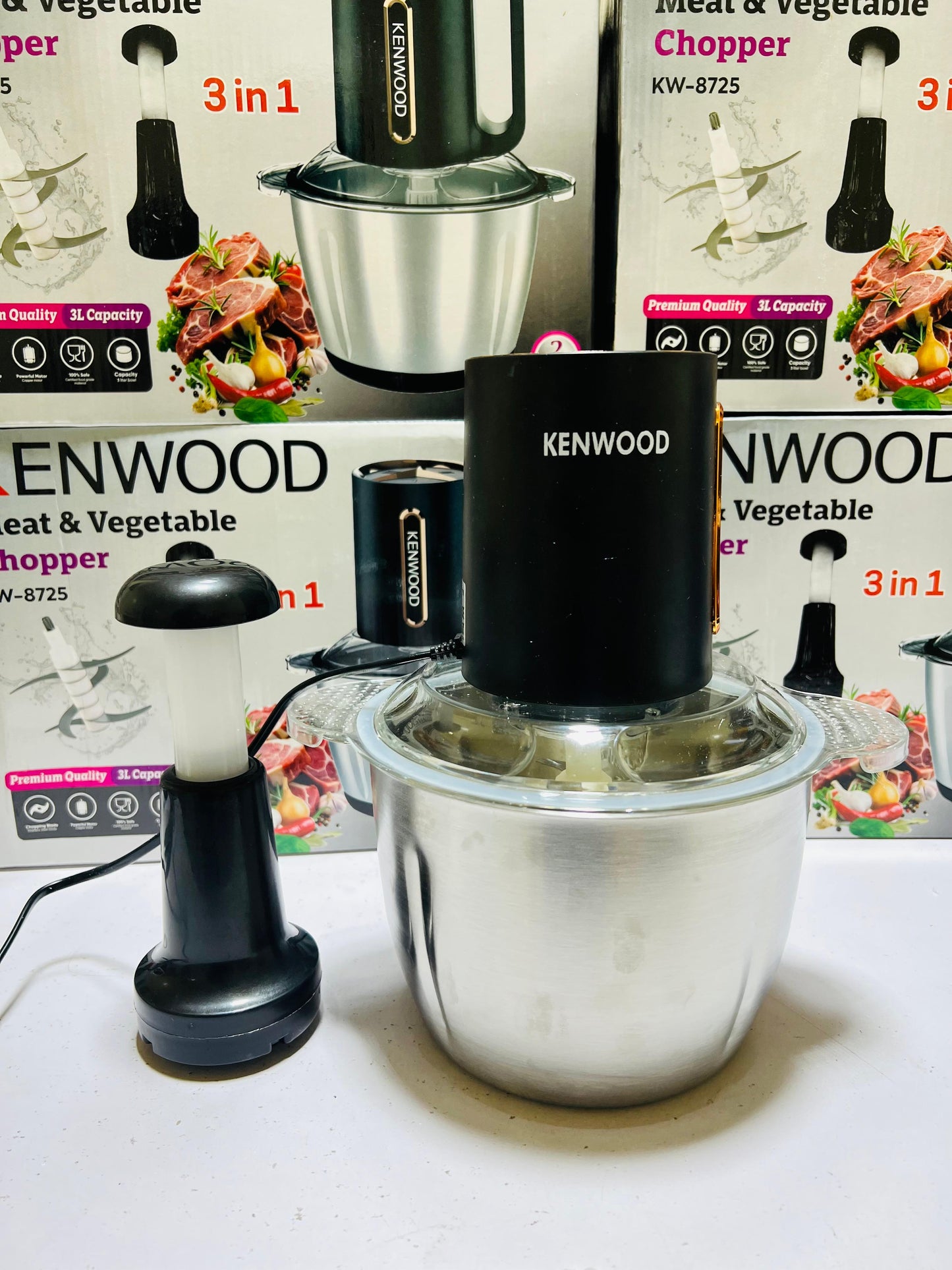 Kenwood 3 in 1 Meat and Vegetable Chopper KW-8725 Capacity: 3L