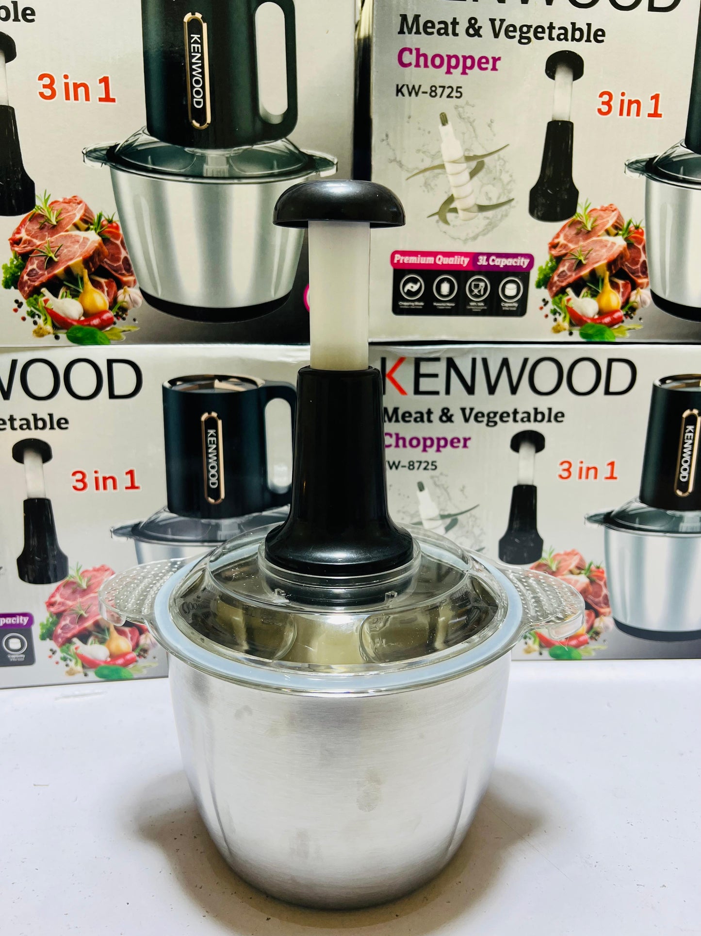 Kenwood 3 in 1 Meat and Vegetable Chopper KW-8725 Capacity: 3L