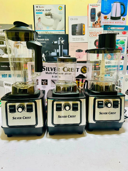 Silver Crest 3 in 1 Juicer Blender | Chopper | Grinder | Blender with 2 years warranty