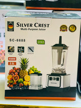 SC-6688 Silver Crest 2 in 1 Juicer | Juicer Blender | Grinder Jar | 1 Years Warranty