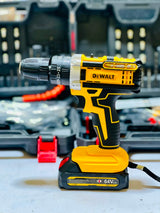 Dewalt 64V Big Batteries Drill Kit Machine | with Drill bits | Screwdriver Heads and Guttis | Dual Battery