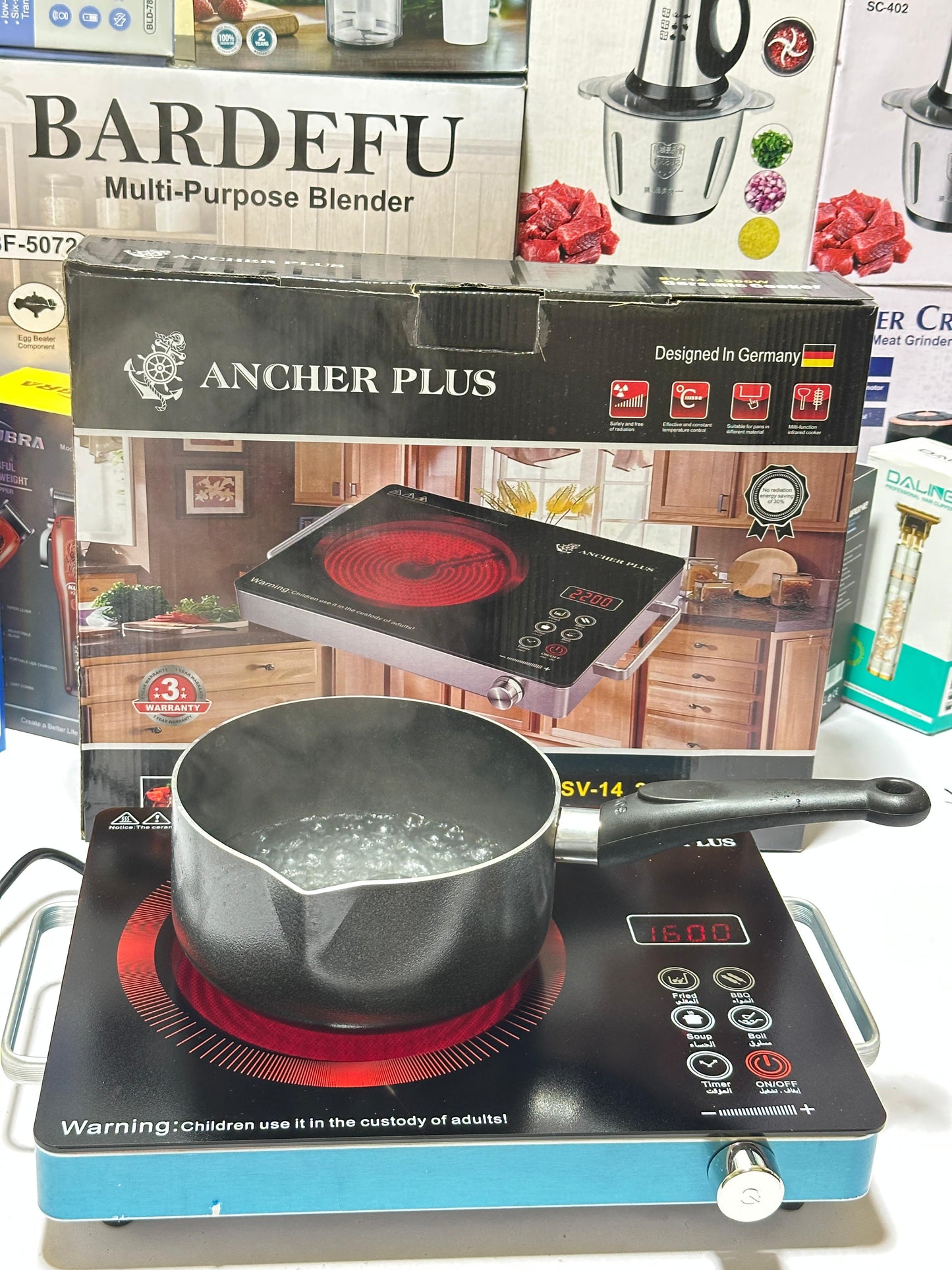 Germany Imported Ancher Plus 2200 Watts | Hotplate | infrared Cooker | Ceramic hotplate