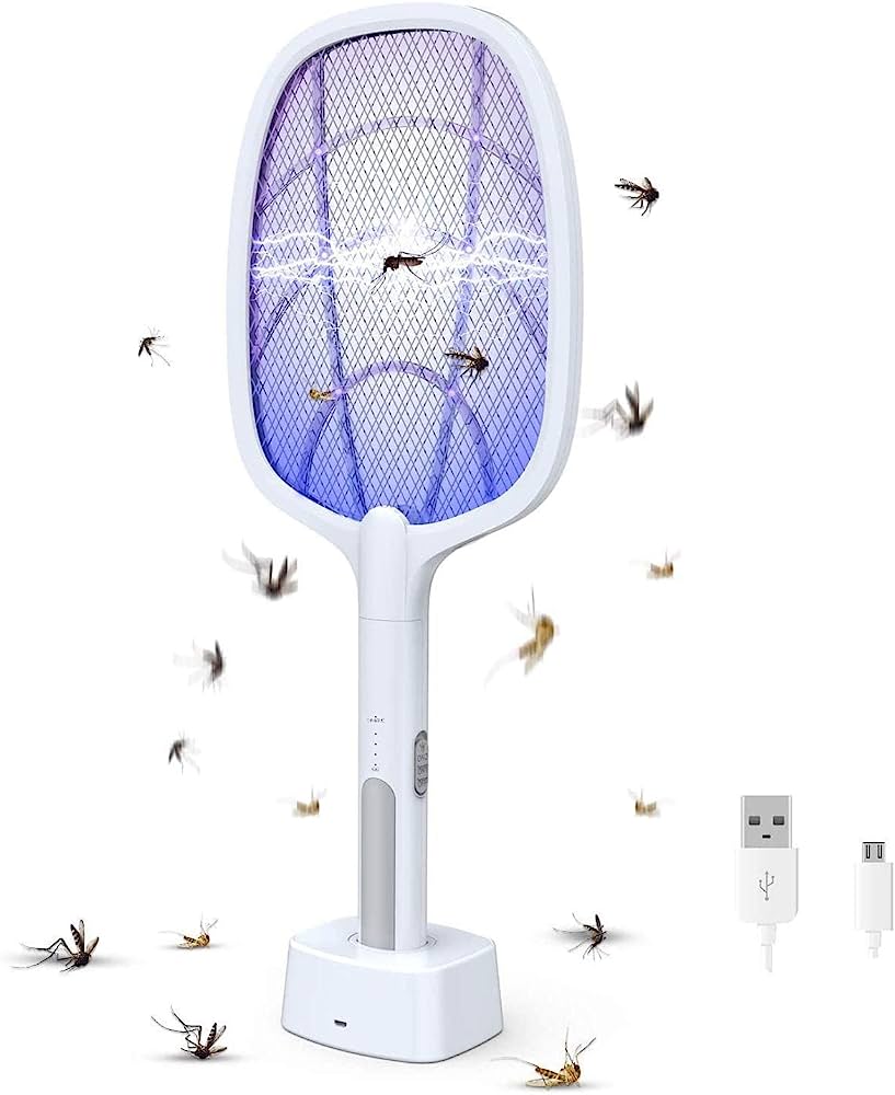 2 in 1 Rechargeable mosquito killer racket 2 in 1 and night lamp Mosqutio