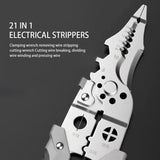 16 in 1 Electrician Pliers Multifunctional Needle Nose Pliers for Wire Stripping Cable Cutters Terminal Crimping Hand Tools